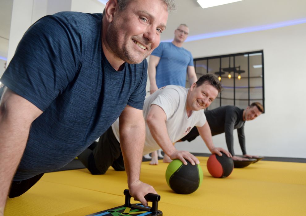 Robert Zimmermann beim Training im Bollwerk Potsdam
